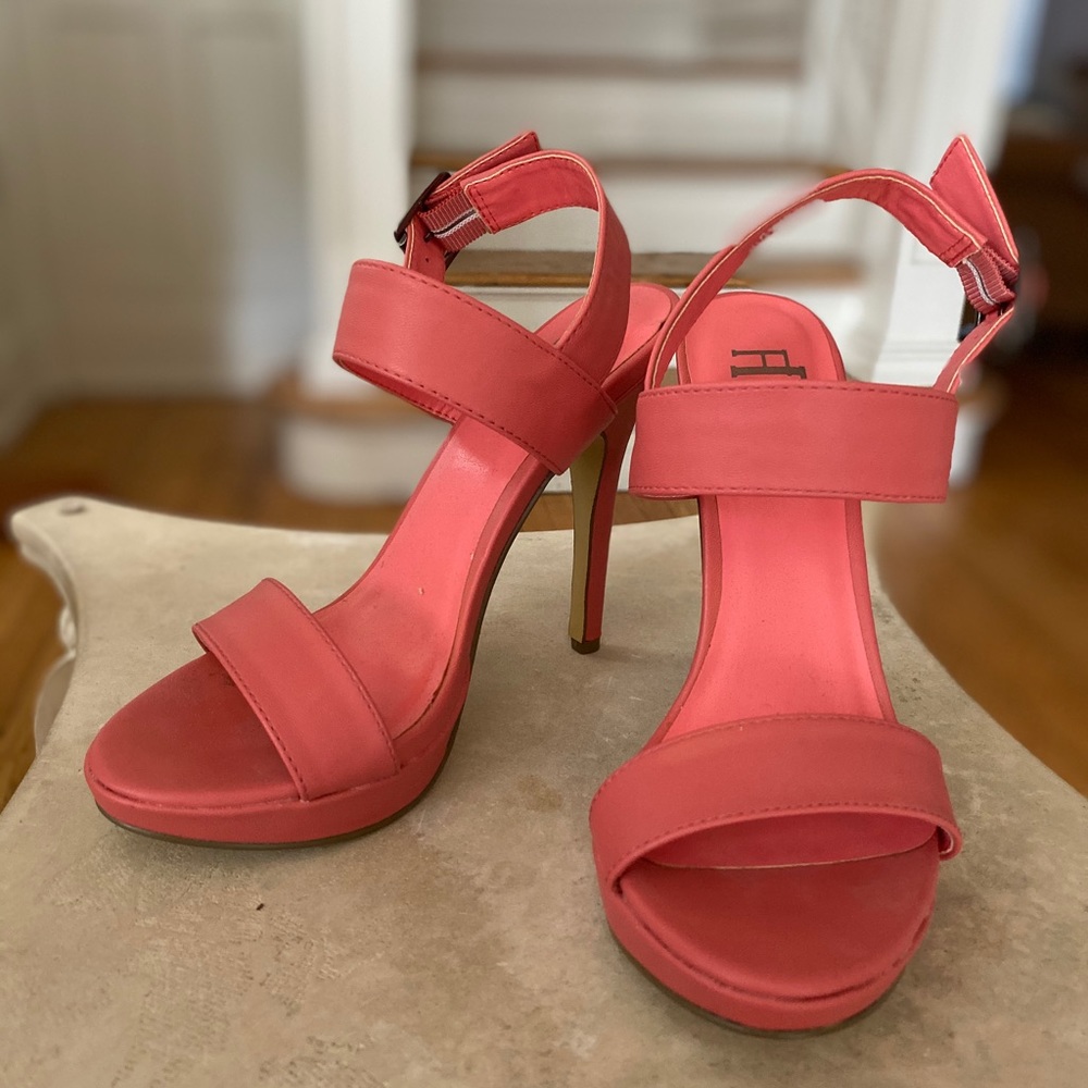 FRH Pink Strappy Stilettos